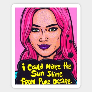 Pink Desire Comic Girl Magnet